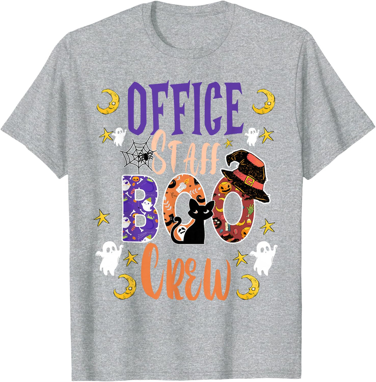 Office Staff Boo Crew Matching Fun Halloween Costume T-Shirt