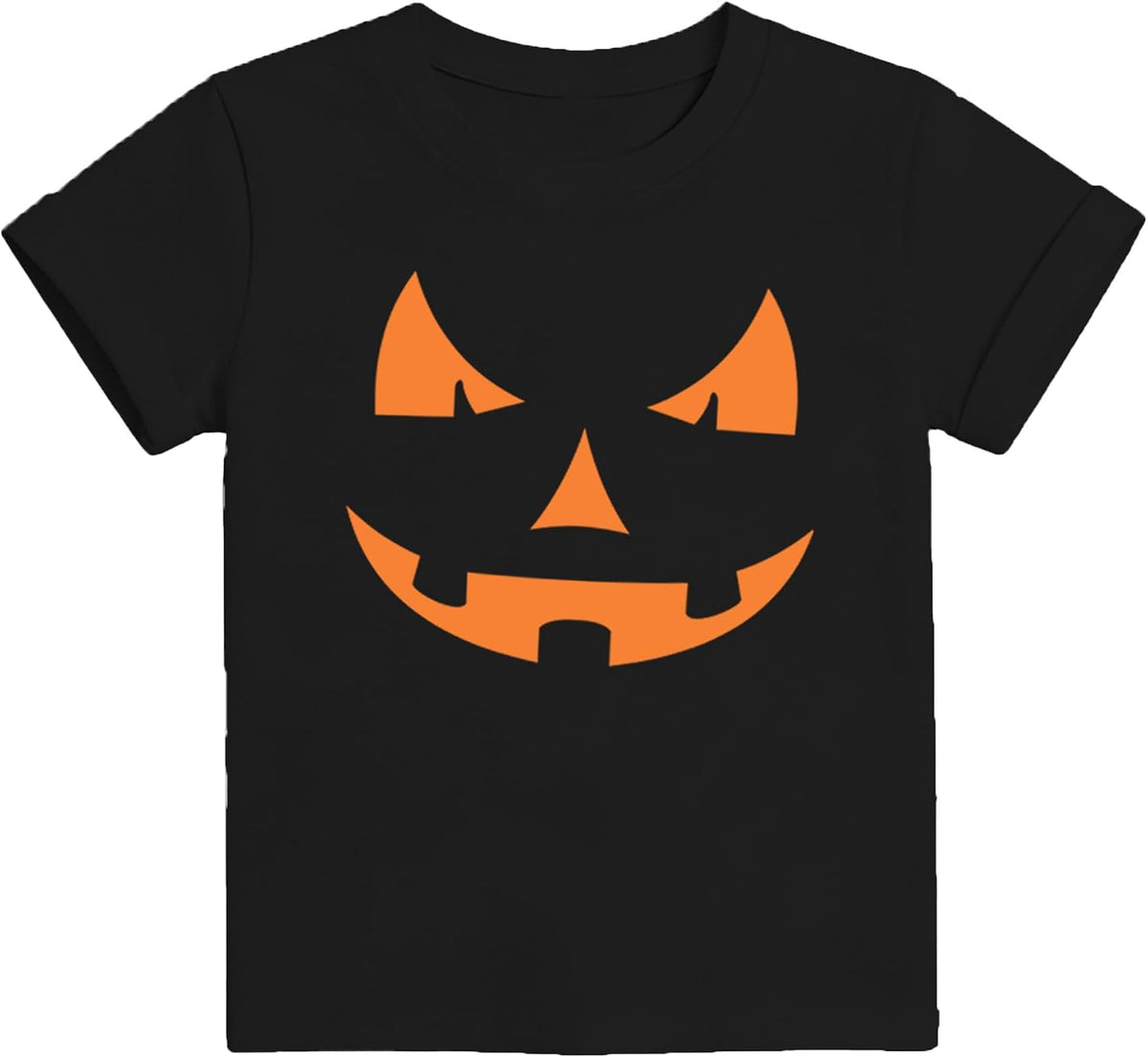 Halloween Shirt Boys Girls 2-8 Years Pumpkin Face T-Shirts