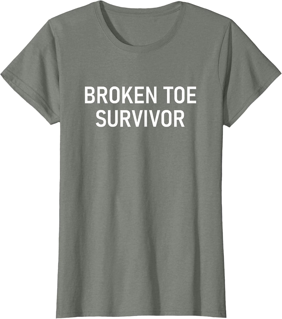 Broken Toe Survivor, Funny, Jokes, Sarcastic T-Shirt