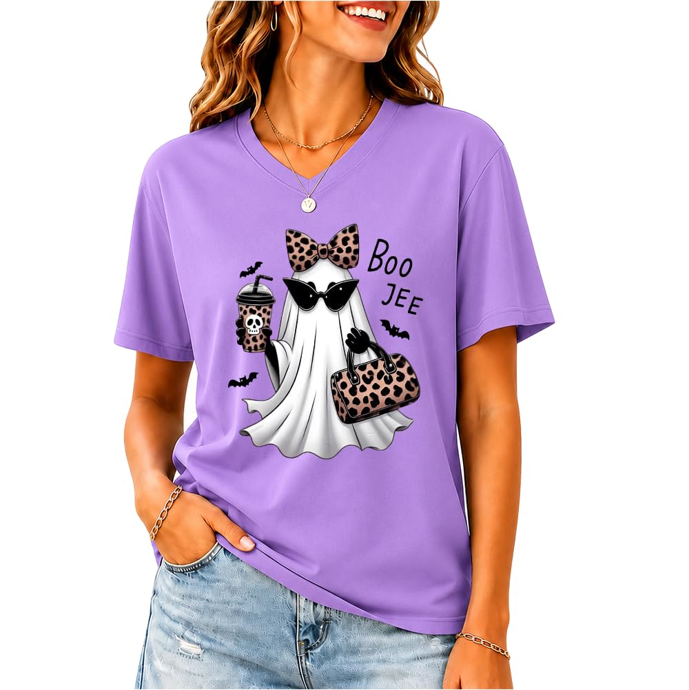 Halloween Boo JEE Ghost Shirt Cute Leopard Boo-JEE Ghost Coffee T-Shirt