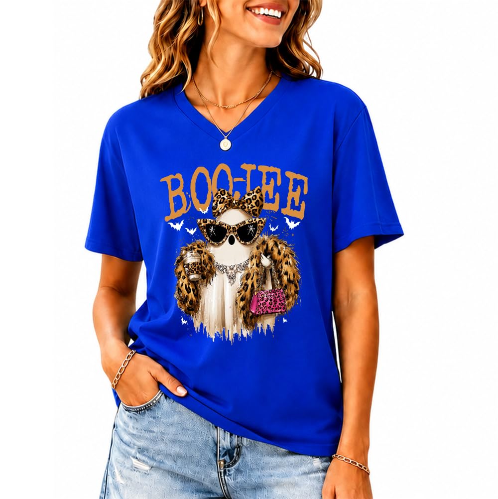 Halloween Boo JEE Ghost Shirt Cute Leopard Boo-JEE Ghost Coffee T-Shirt