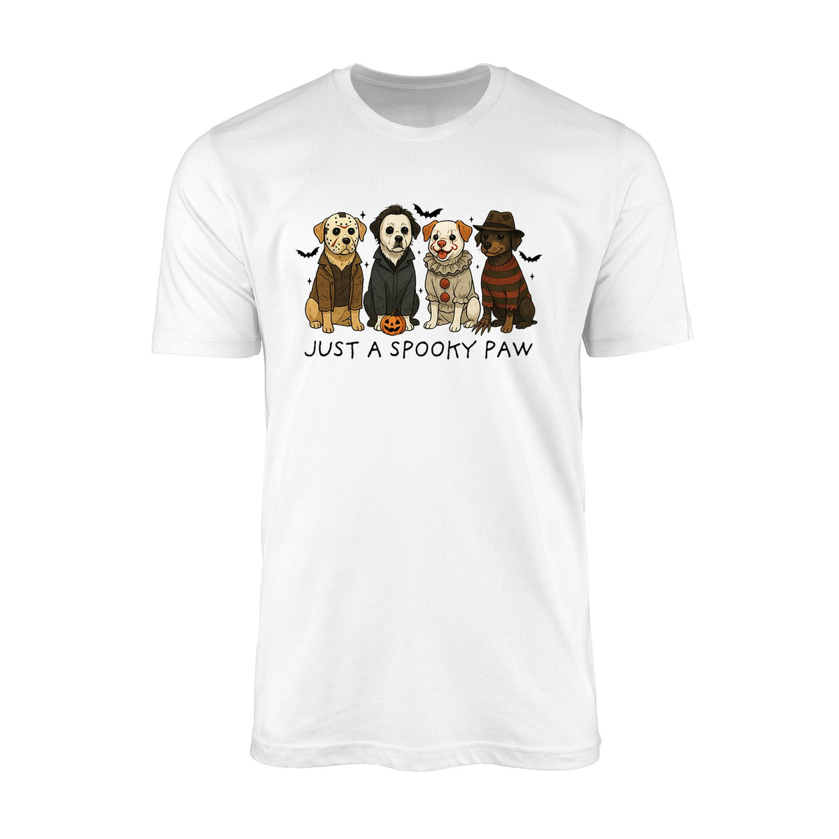 Just a Spooky Paw Halloween Shirt Funny Dog Horror Costume Tee for Dog Lovers Unisex Fall T-Shirt