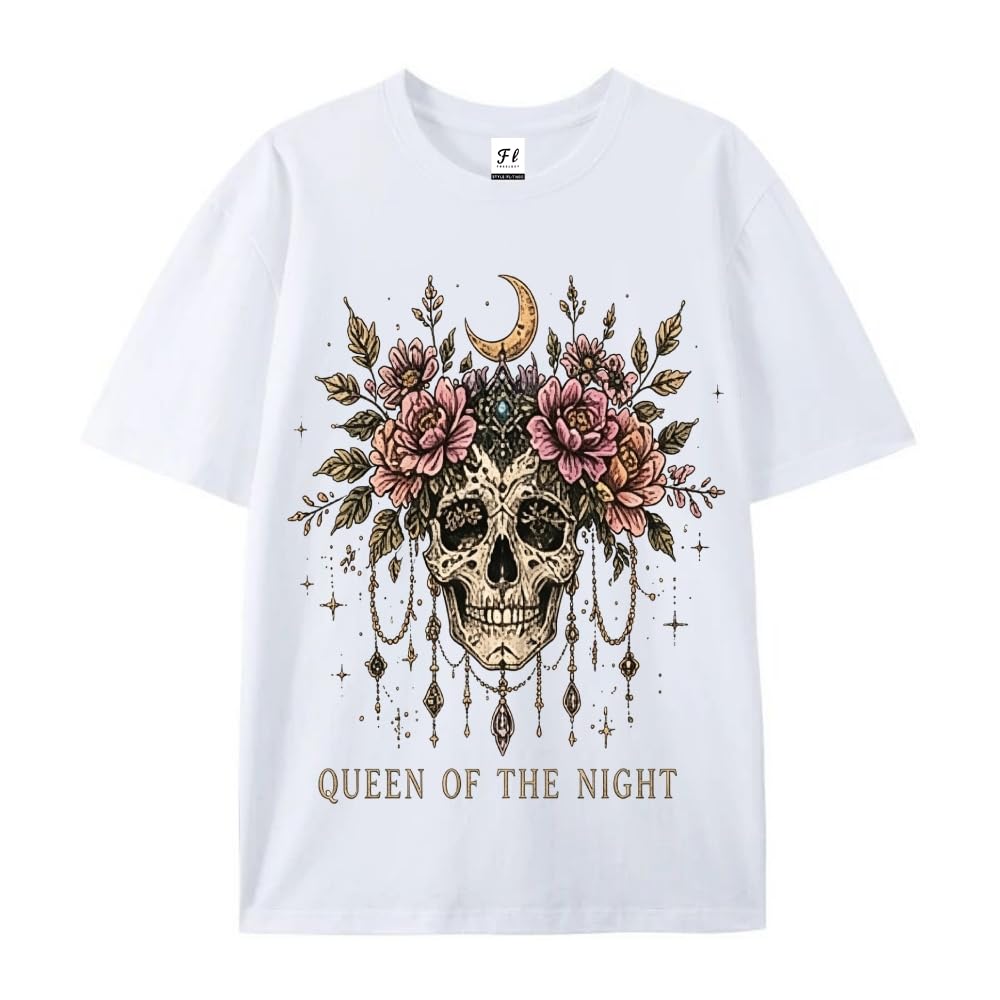 Halloween Shirts Halloween t Shirts for Women Skeleton Cotton tee
