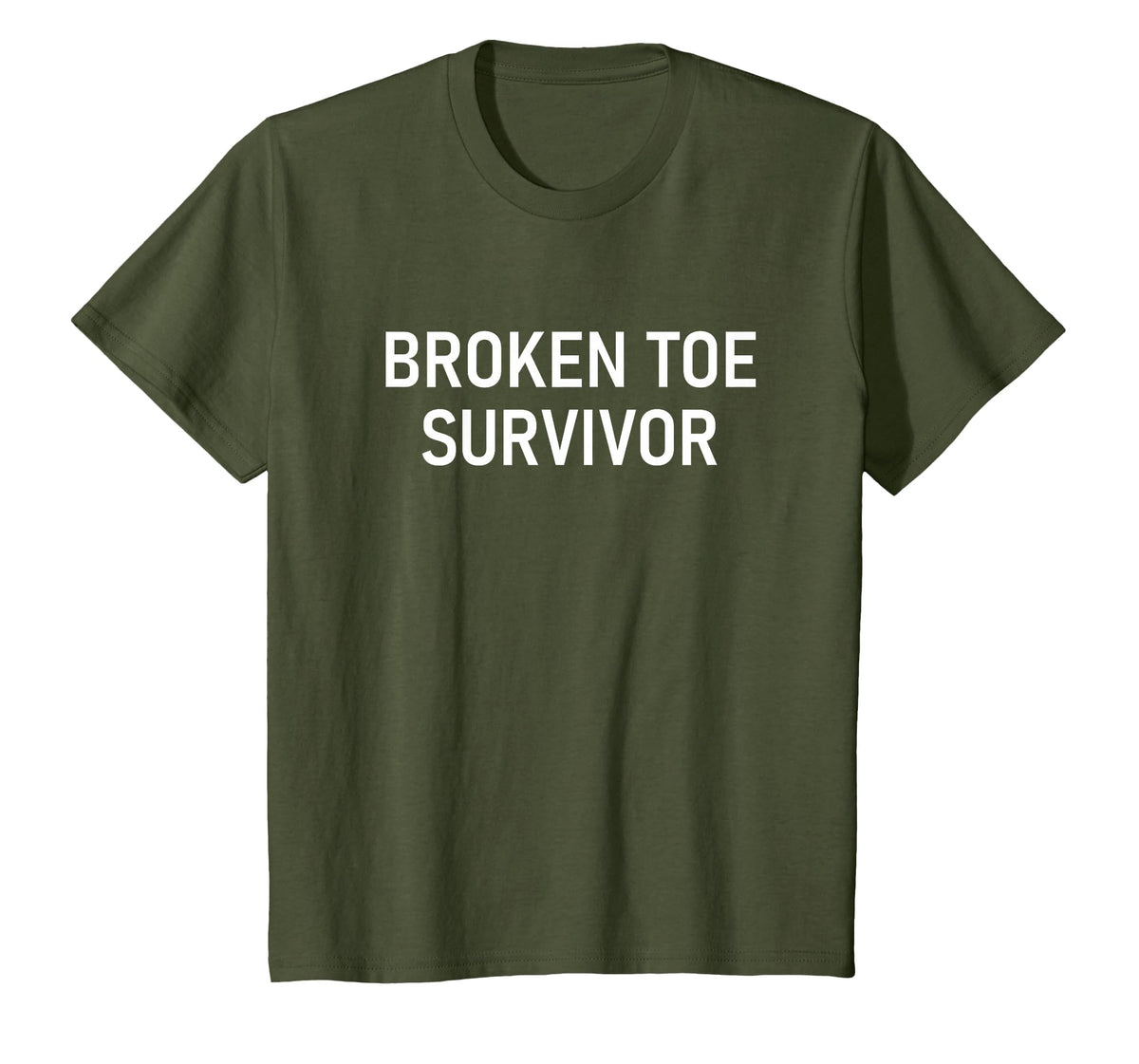Broken Toe Survivor, Funny, Jokes, Sarcastic T-Shirt
