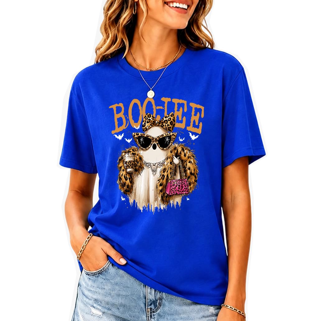 Halloween Boo JEE Ghost Shirt Cute Leopard Boo-JEE Ghost Coffee T-Shirt