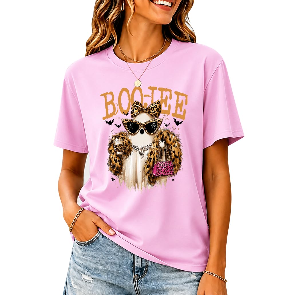 Halloween Boo JEE Ghost Shirt Cute Leopard Boo-JEE Ghost Coffee T-Shirt