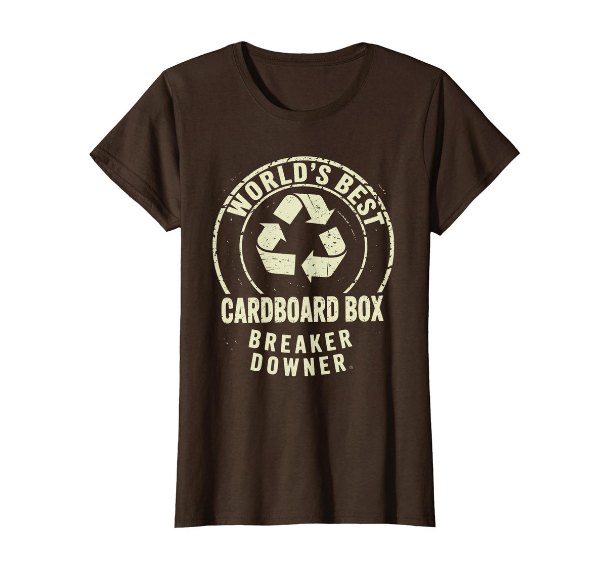 Funny Cardboard Box Breaker Downer Sarcastic Recycling Hero T-Shirt