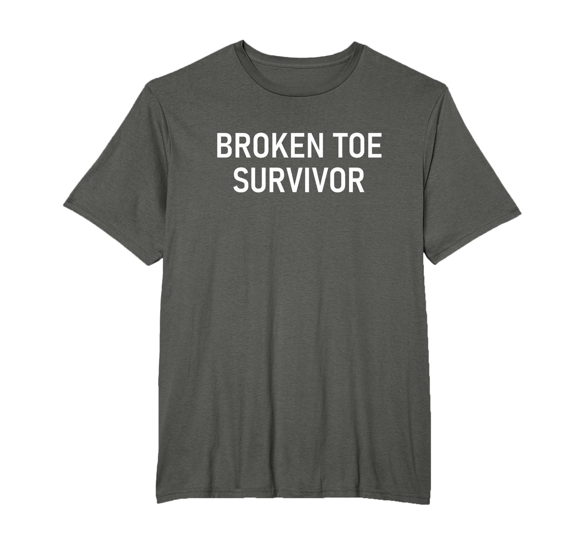 Broken Toe Survivor, Funny, Jokes, Sarcastic T-Shirt