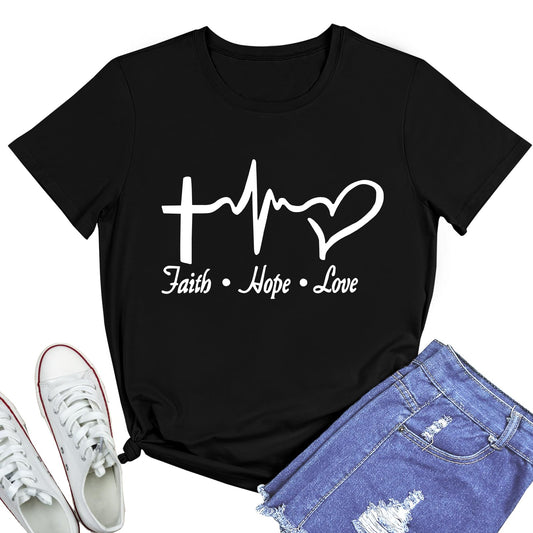 BLACKMYTH Graphic T-Shirts for Women Faith Shirts for Women