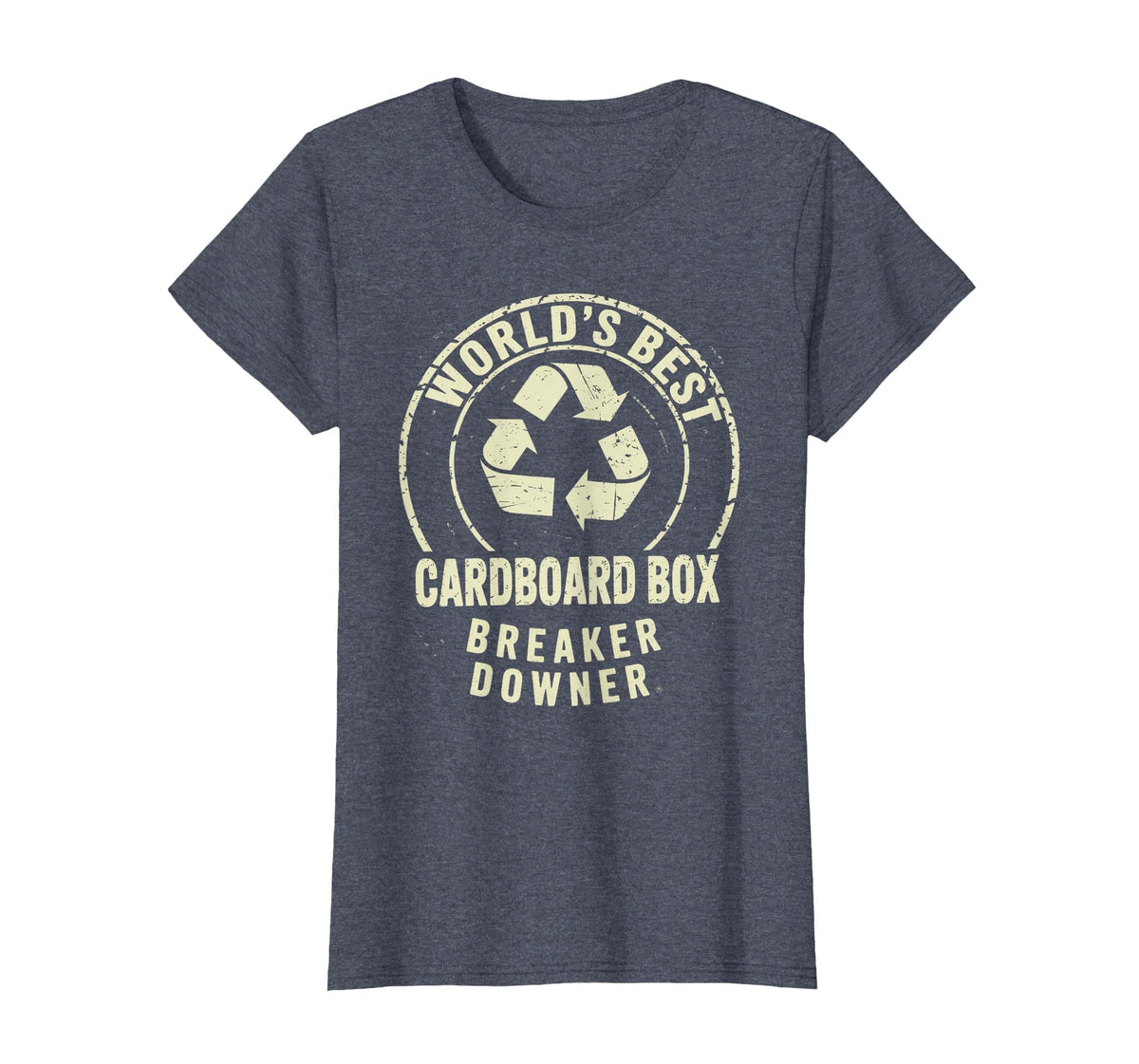 Funny Cardboard Box Breaker Downer Sarcastic Recycling Hero T-Shirt