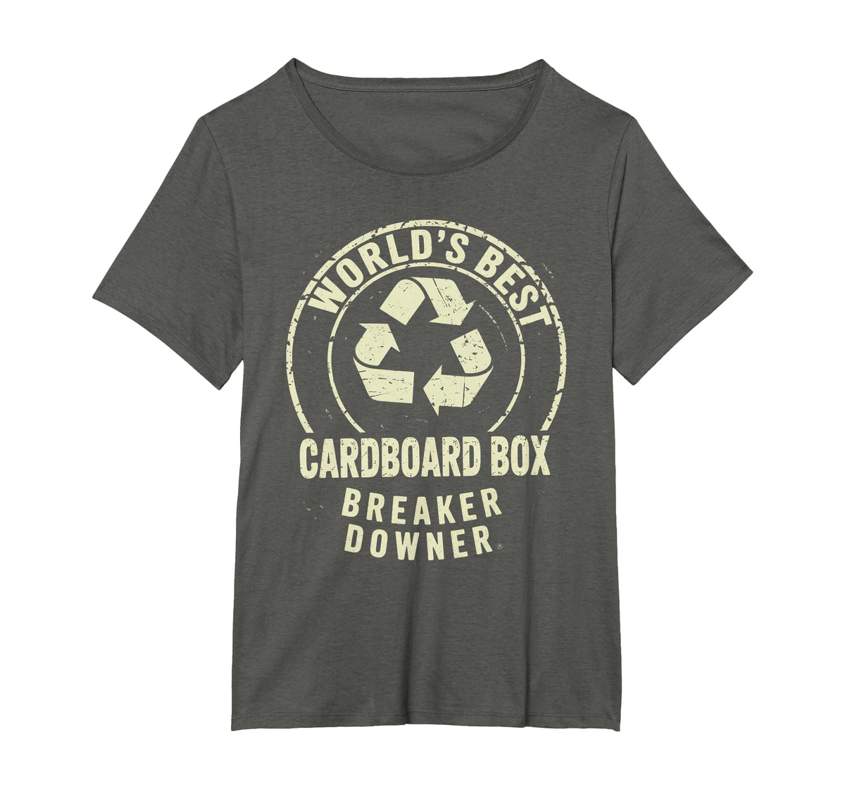 Funny Cardboard Box Breaker Downer Sarcastic Recycling Hero T-Shirt