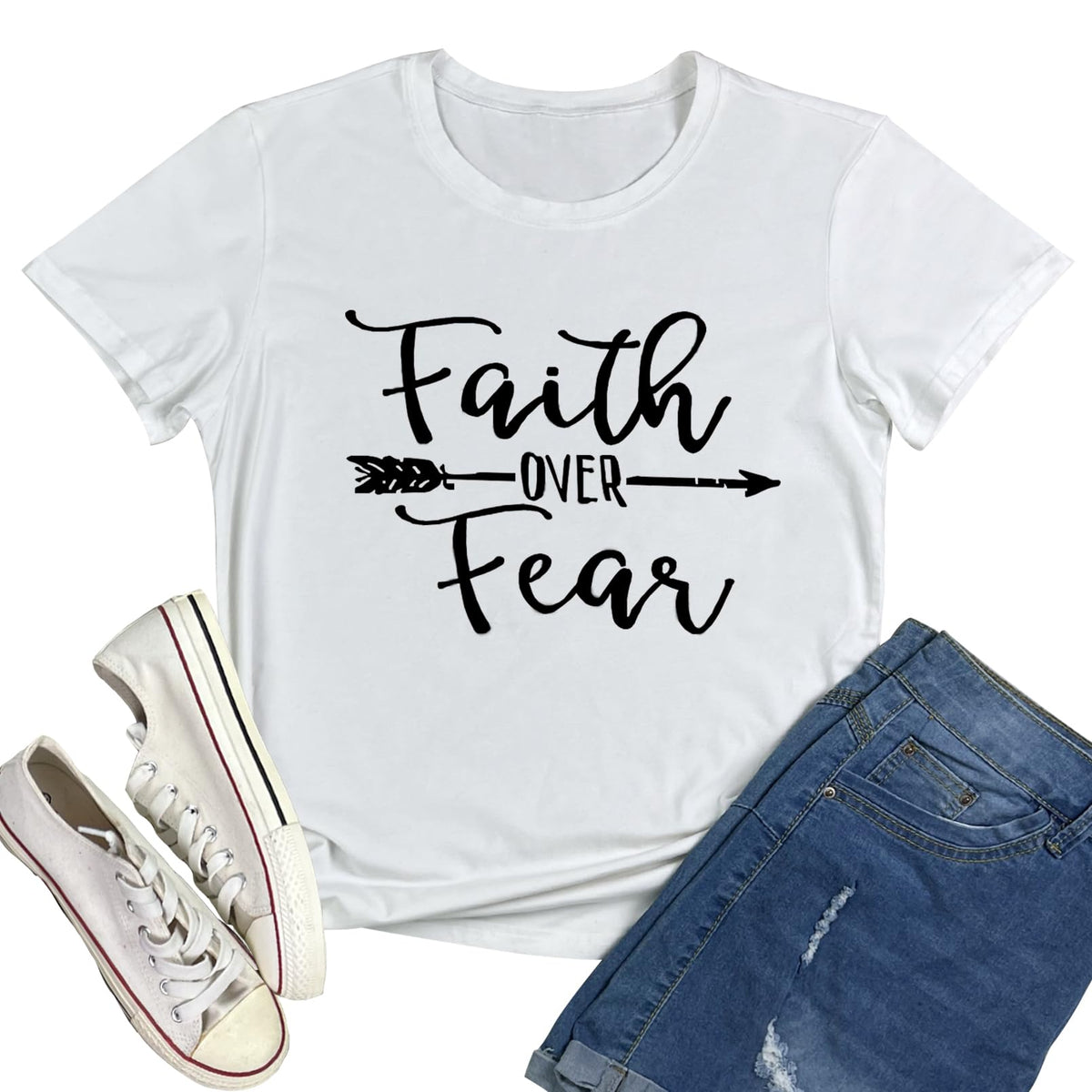 BLACKMYTH Graphic T-Shirts for Women Faith Shirts for Women