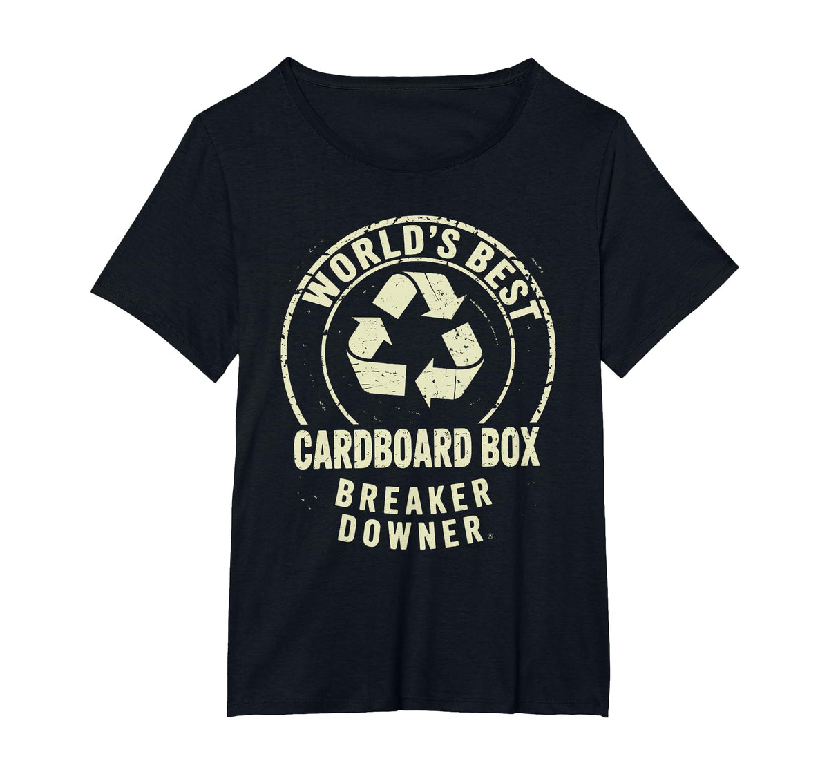 Funny Cardboard Box Breaker Downer Sarcastic Recycling Hero T-Shirt