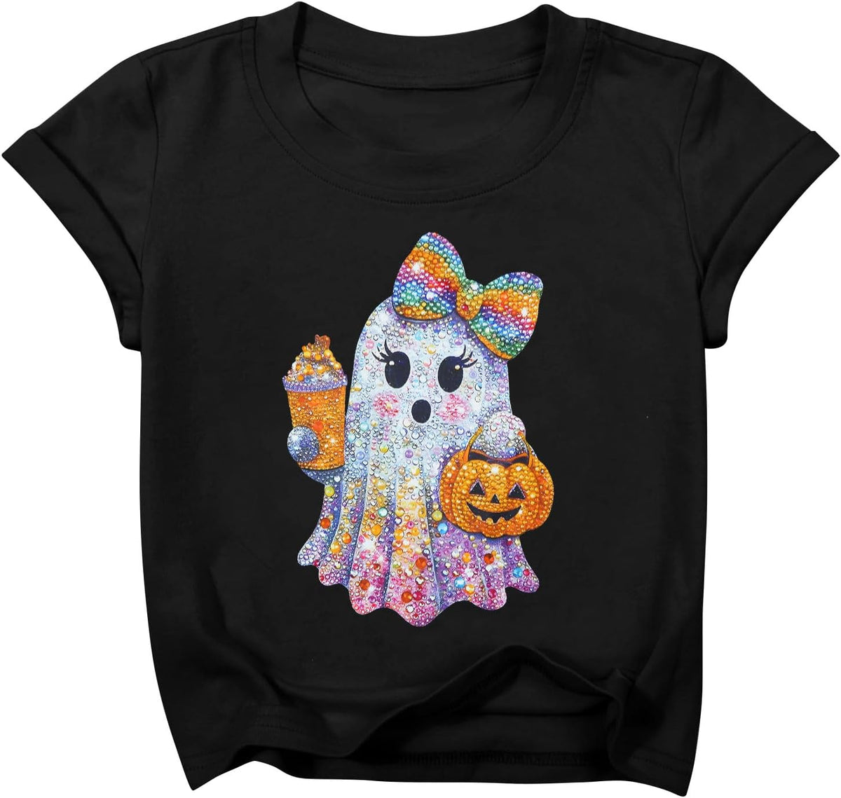 Halloween Shirts for Kids Toddler Ghost Skeleton Cotton Tshirt Clothes