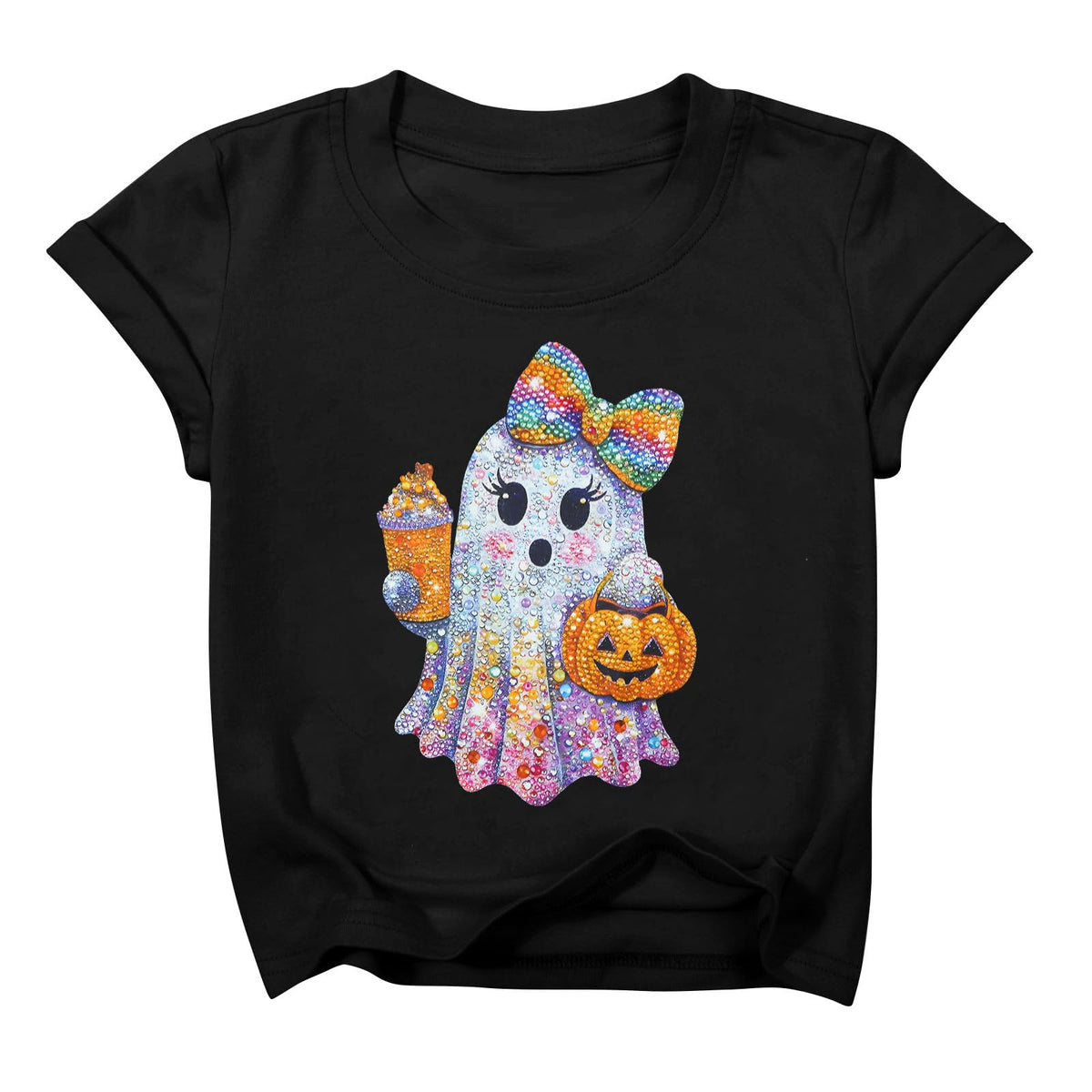 Halloween Shirts for Kids Toddler Ghost Skeleton Cotton Tshirt Clothes