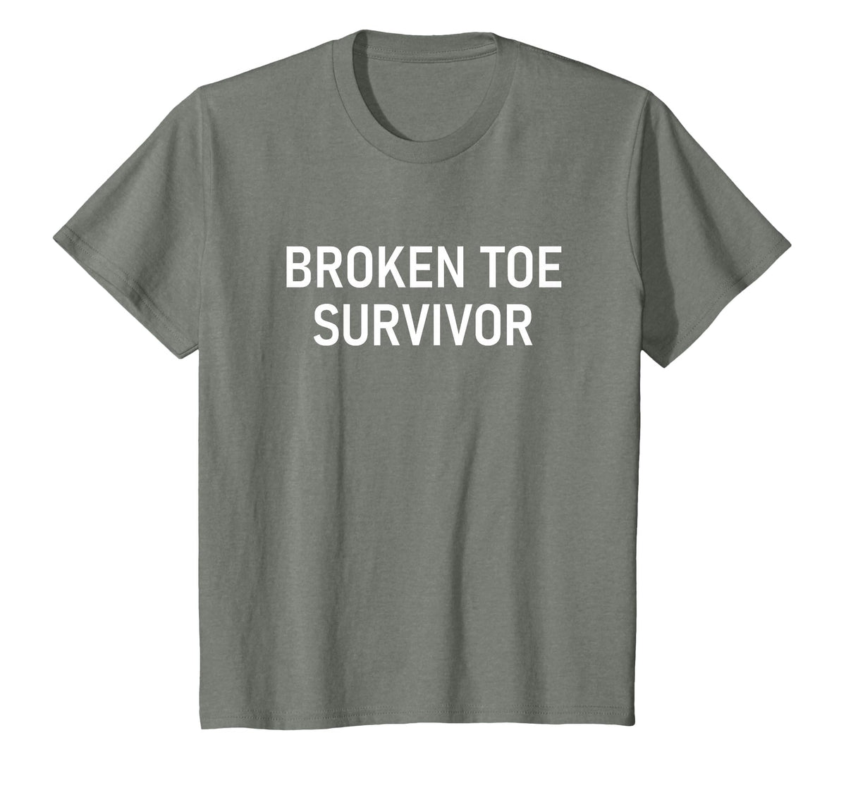 Broken Toe Survivor, Funny, Jokes, Sarcastic T-Shirt