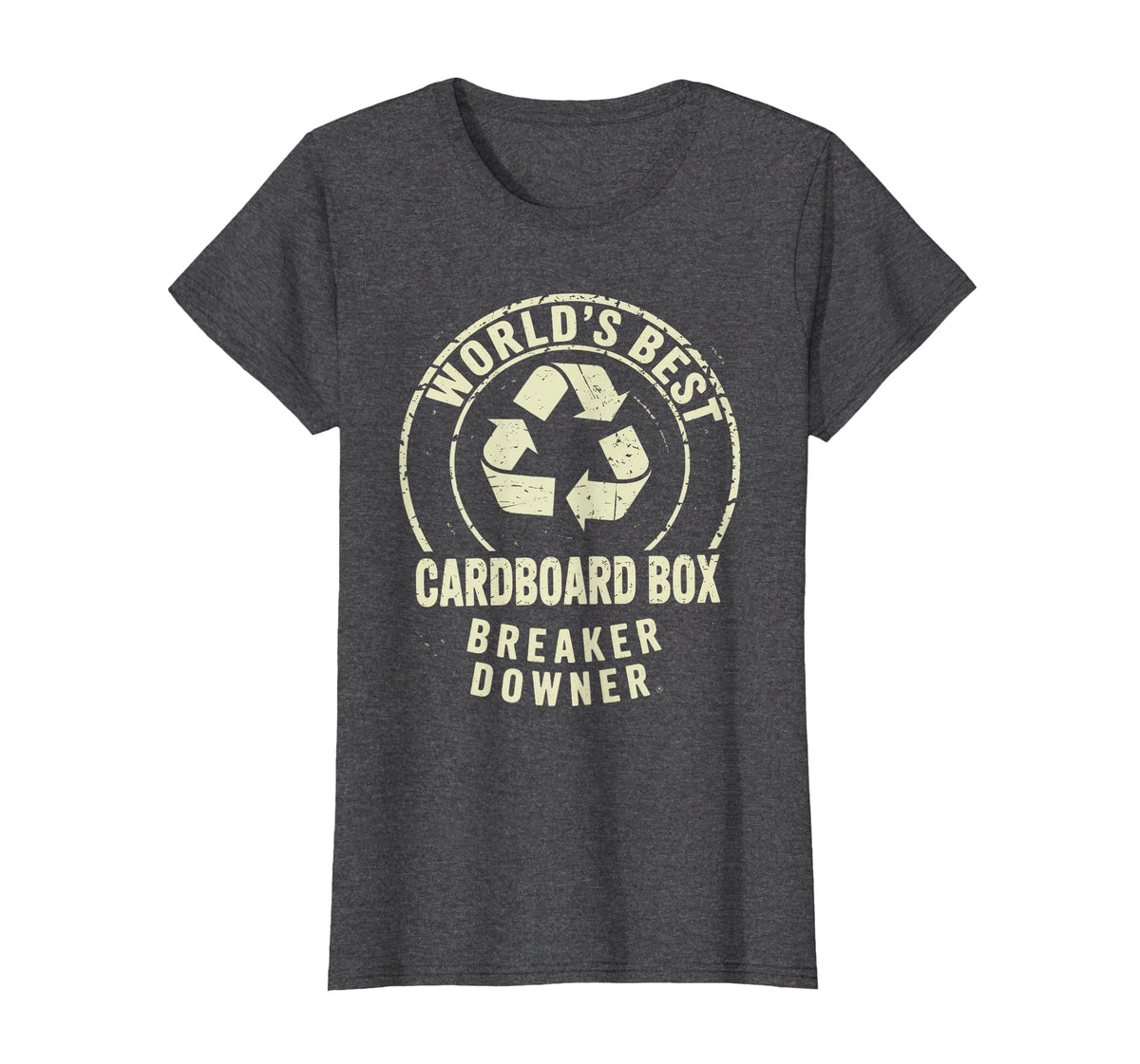 Funny Cardboard Box Breaker Downer Sarcastic Recycling Hero T-Shirt