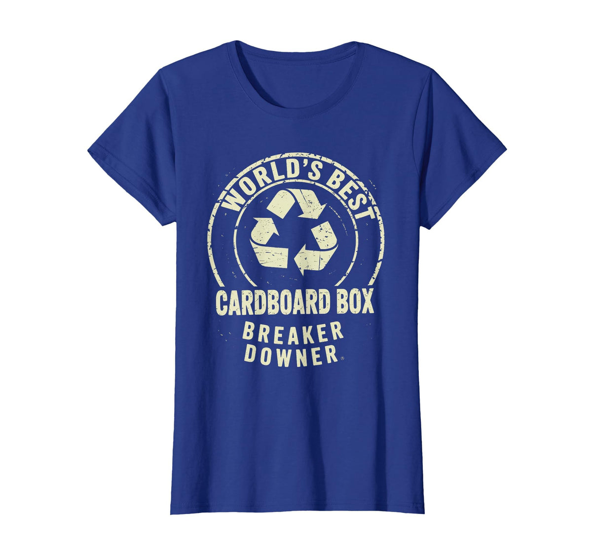 Funny Cardboard Box Breaker Downer Sarcastic Recycling Hero T-Shirt