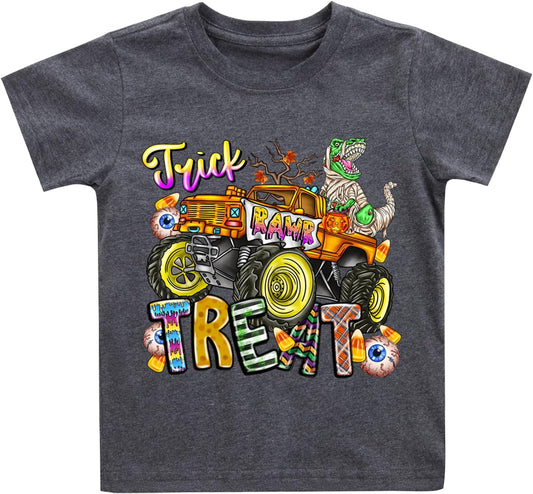 Toddler Halloween Shirt Boys Girls Ghost Tshirt Just Waiting Halloween Tee Tops Spooky Season Fall Clothes Ages 2-7