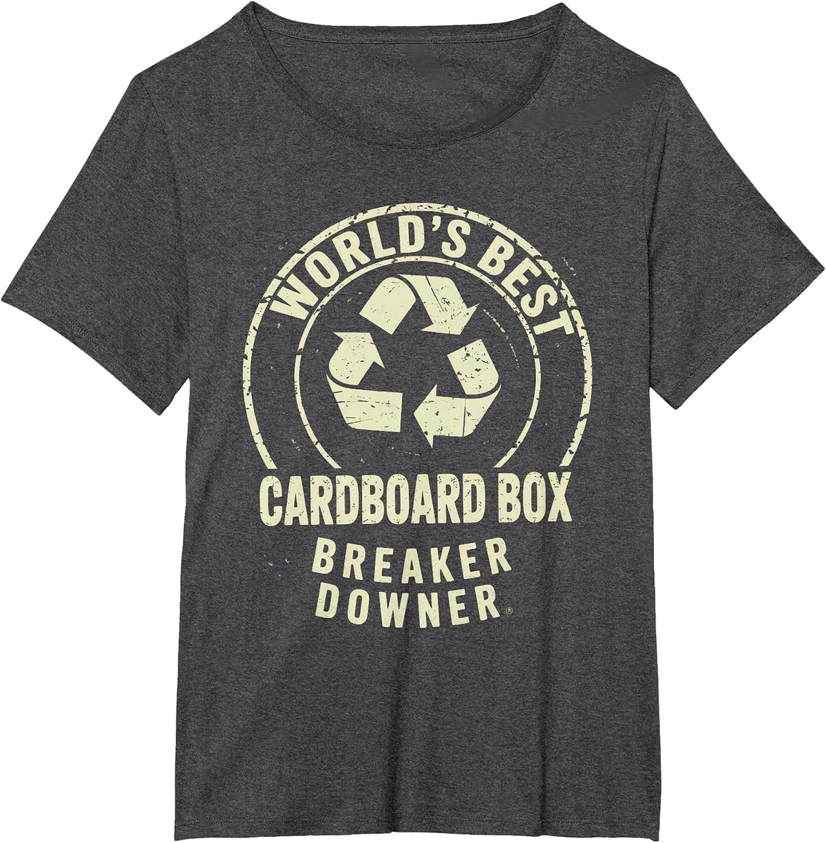 Funny Cardboard Box Breaker Downer Sarcastic Recycling Hero T-Shirt