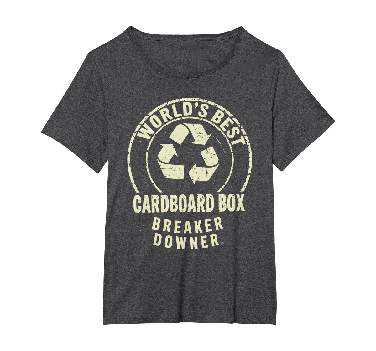 Funny Cardboard Box Breaker Downer Sarcastic Recycling Hero T-Shirt