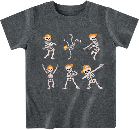 Toddler Boy Girls Halloween Shirt Pumpkin Ghost Tops Kids Outfits Short Sleeve Tshirt
