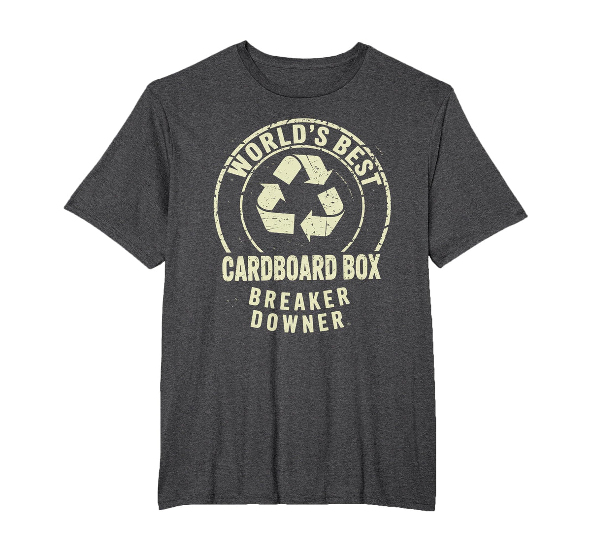 Funny Cardboard Box Breaker Downer Sarcastic Recycling Hero T-Shirt