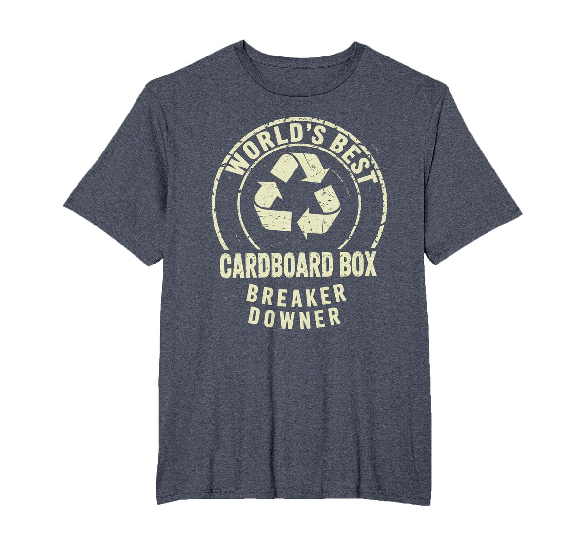Funny Cardboard Box Breaker Downer Sarcastic Recycling Hero T-Shirt