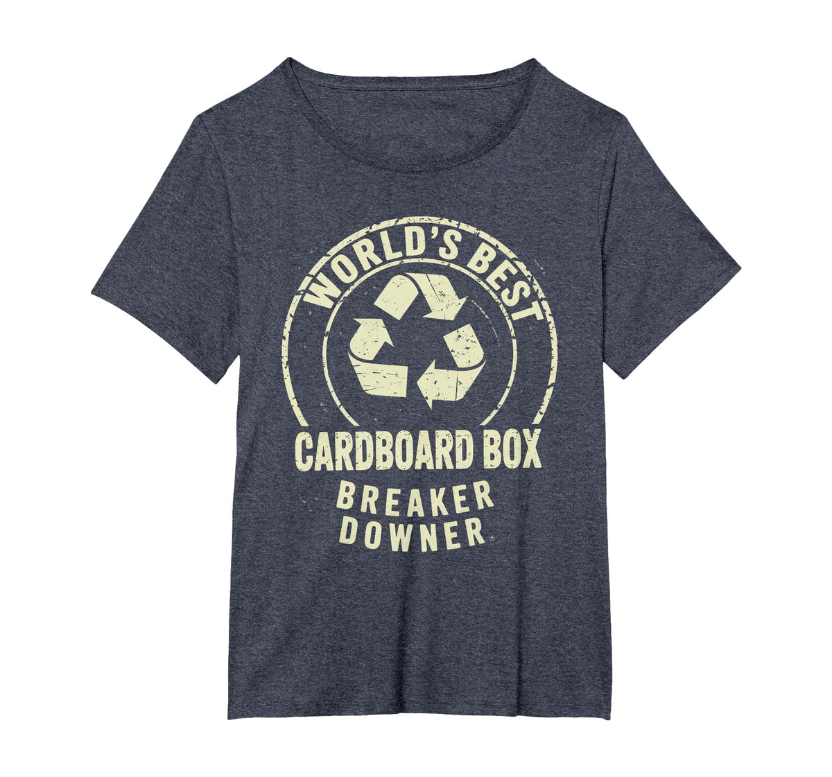 Funny Cardboard Box Breaker Downer Sarcastic Recycling Hero T-Shirt